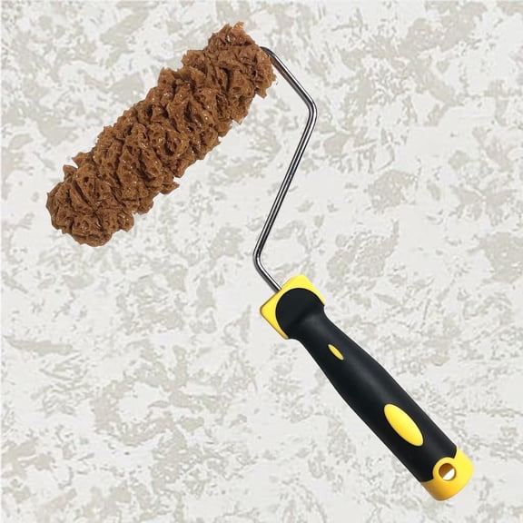 Hanroy 6" Seaweed Texture Sponge Paint Roller - Create Unique Wall Patterns, Hide Flaws, Easy DIY Tool for Walls & Furniture (RM488K)