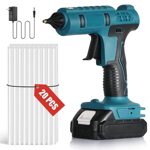 Hanru Long-Lasting Drip-Free Hot Glue Gun with 20 Glue Sticks