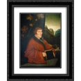thumbnail image 1 of Hans Baldung 2x Matted 20x24 Black Ornate Framed Art Print 'Portrait of Ambroise Volmar Keller', 1 of 2