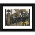 thumbnail image 1 of Hans Baluschek 24x18 Black Ornate Framed Double Matted Museum Art Print Titled: Ironwerk (1925), 1 of 5