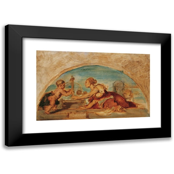 Hans Canon 14x11 Black Modern Framed Museum Art Print Titled - Inductive Science (1882)
