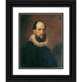 thumbnail image 1 of Hans Canon 15x18 Black Ornate Wood Framed Double Matted Museum Art Print Titled - Wilhelm Wartenegg in a 17th Century Costume (1871), 1 of 5