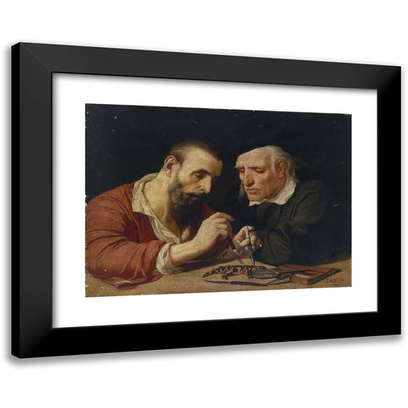 Hans Canon 18x14 Black Modern Framed Museum Art Print Titled - There Salamander