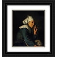 thumbnail image 1 of Hans Christian Koefoed 20x22 Black Ornate Framed Double Matted Museum Art Print Titled: Peasant Woman from Brittany (C. 1886), 1 of 5