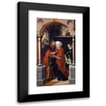 thumbnail image 1 of Hans Fries 12x18 Black Modern Framed Museum Art Print Titled - Joachim and Anne at the Golden Gate (1512), 1 of 5
