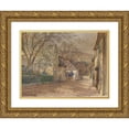 thumbnail image 1 of Hans Götzinger 18x15 Gold Ornate Wood Frame and Double Matted Museum Art Print Titled - The Therese-Krones House in Heiligenstadt (1908), 1 of 4