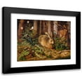 thumbnail image 1 of Hans Hoffmann 18x15 Black Modern Framed Museum Art Print Titled - A Hare in the Forest (About 1585), 1 of 5