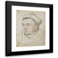 thumbnail image 1 of Hans Holbein The Elder 19x24 Black Modern Framed Museum Art Print Titled - Portrait of the Dominican Priority Dr. Johann Faber (1512-15), 1 of 5