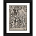 thumbnail image 1 of Hans Holbein The Younger 18x24 Black Ornate Framed Double Matted Museum Art Print Titled: Disc Tear with the Crossing of Christ (1528), 1 of 5