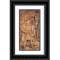thumbnail image 1 of Hans Holbein the Younger 2x Matted 16x24 Black Ornate Framed Art Print 'Henry VIII and Henry VII, cartoon for wall painting in Whitehall', 1 of 2