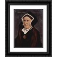 thumbnail image 1 of Hans Holbein the Younger 2x Matted 20x24 Black Ornate Framed Art Print 'Lady Butts', 1 of 2