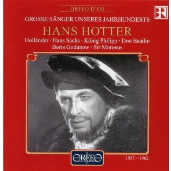 Hans Hotter - Hollander / Hans Sachs / King Phillip - Music & Performance - CD