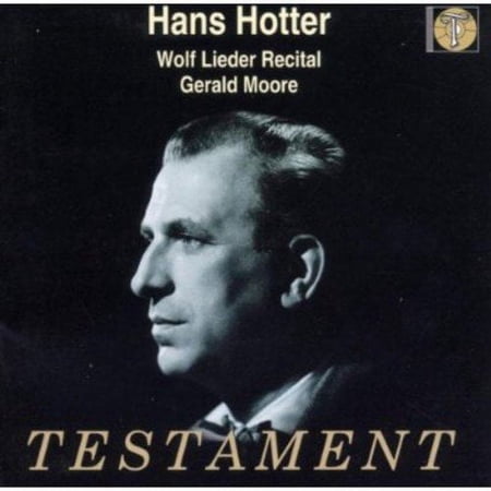 Hans Hotter: Wolf Lieder Recital