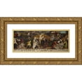 thumbnail image 1 of Hans (Johann) Ludwig Lendorff 18x10 Gold Ornate Wood Frame and Double Matted Museum Art Print Titled - The Passion of Christ (1522), 1 of 4