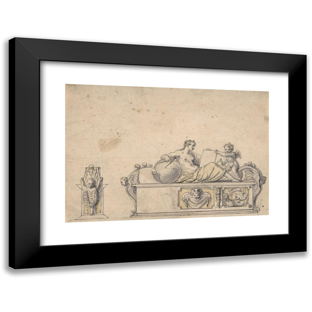 Hans Krumpper 24x18 Black Modern Framed Museum Art Print Titled