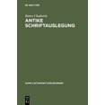 thumbnail image 1 of Hans-Lietzmann-Vorlesungen Antike Schriftauslegung: Pagane Und Christliche Allegorese. Activa Und Passiva Im Antiken Umgang Mit Der Bibel, Book 3, (Hardcover), 1 of 1