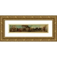 thumbnail image 1 of Hans Makart 14x6 Gold Ornate Wood Frame and Double Matted Museum Art Print Titled - Design for the Pageant in 1879 - the Textile Industry (1879), 1 of 4