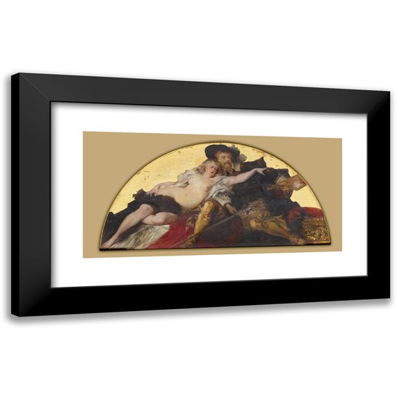 Hans Makart 18x11 Black Modern Framed Museum Art Print Titled - Peter Paul Rubens (1881-1884)