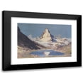 thumbnail image 1 of Hans Maurus 14x11 Black Modern Framed Museum Art Print Titled - Matterhorn Vom Riffelsee (1928), 1 of 5