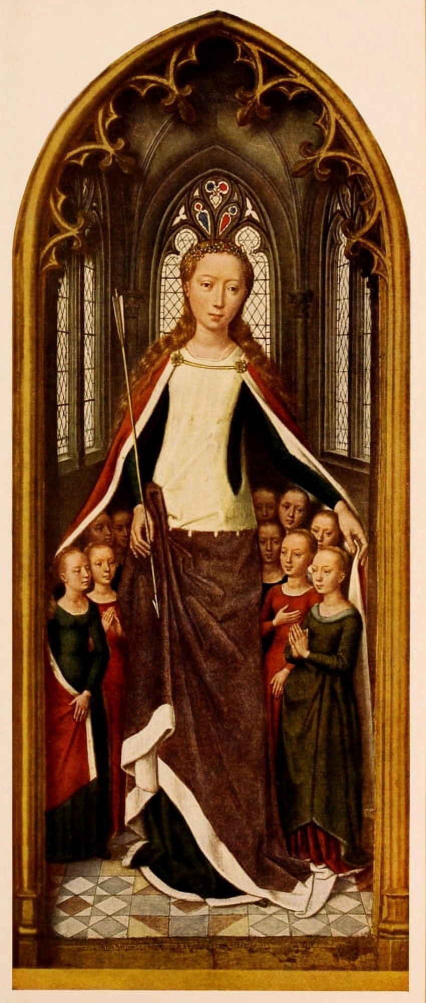 Hans Memling 1922 St Ursula Canvas Art - Hans Memling (18 x 24)