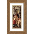 thumbnail image 1 of Hans Memling 2x Matted 14x24 Gold Ornate Framed Art Print 'Last Judgment Triptych (left wing) [detail: 1]', 1 of 2