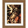 thumbnail image 1 of Hans Memling 2x Matted 20x24 Gold Ornate Framed Art Print 'Last Judgment Triptych [detail: 10]', 1 of 2