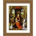 thumbnail image 1 of Hans Memling 2x Matted 20x24 Gold Ornate Framed Art Print 'Madonna and Child with Angels', 1 of 2