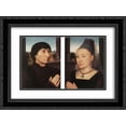 thumbnail image 1 of Hans Memling 2x Matted 24x20 Black Ornate Framed Art Print 'Portraits of Willem Moreel and His Wife', 1 of 2