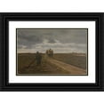 thumbnail image 1 of Hans Smidth 18x13 Black Ornate Wood Framed Double Matted Museum Art Print Titled - Hedel Landscape with a Daycare (1912 - 1913), 1 of 5