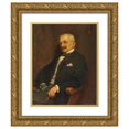 thumbnail image 1 of Hans Stalzer 15x18 Gold Ornate Wood Frame and Double Matted Museum Art Print Titled - Baron Breyer (1900-1910), 1 of 4