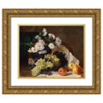 thumbnail image 1 of Hans Temple 17x15 Gold Ornate Wood Frame and Double Matted Museum Art Print Titled - An Autumnal Still Life (1895), 1 of 4