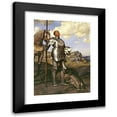 thumbnail image 1 of Hans Thoma 14x18 Black Modern Framed Museum Art Print Titled - Knight Saint George (1889), 1 of 5