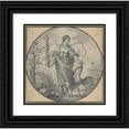 thumbnail image 1 of Hans Ulrich Franck 12x12 Black Ornate Wood Framed Double Matted Museum Art Print Titled: An Allegory of Chastity (1600-1675), 1 of 5