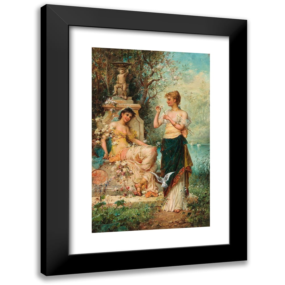 Hans Zatzka 11x14 Black Modern Framed Museum Art Print Titled - He ...