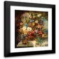 thumbnail image 1 of Hans Zatzka 15x17 Black Modern Framed Museum Art Print Titled - Summer Flowers on a Ledge, 1 of 5