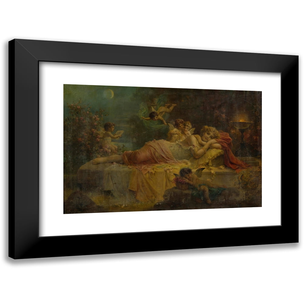 Hans Zatzka 24x17 Black Modern Framed Museum Art Print Titled - Sweet ...