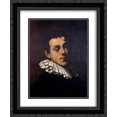 thumbnail image 1 of Hans von Aachen 2x Matted 20x24 Black Ornate Framed Art Print 'Portrait of Joseph Heintz', 1 of 2