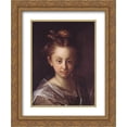 thumbnail image 1 of Hans von Aachen 2x Matted 20x24 Gold Ornate Framed Art Print 'Portrait of a girl (Maria Maxmiliana)', 1 of 2