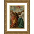 thumbnail image 1 of Hans von Kulmbach 13x18 Gold Ornate Wood Frame and Double Matted Museum Art Print Titled - The Ascension of Christ (1513), 1 of 4
