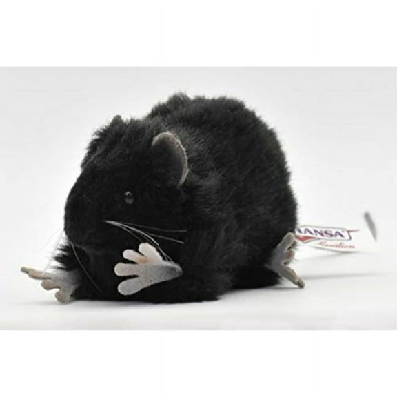 Hansa Black Mouse Plush Toy