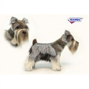 Hansa Plush Mini Gray Schnauzer, 18"