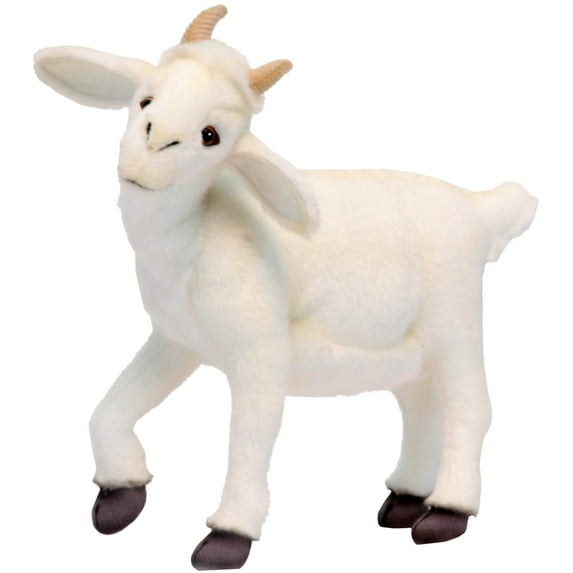 Hansa Plush White Baby Goat, 14.5"