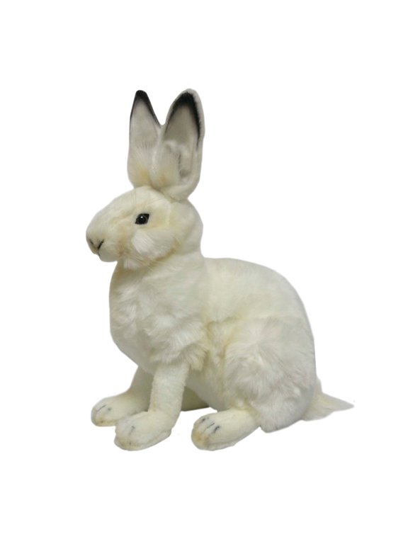 Plush White Hare, 11"
