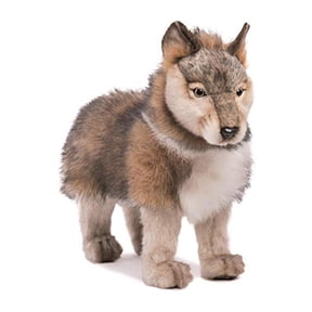 Hansa Standing Wolf Cub Plush Toy
