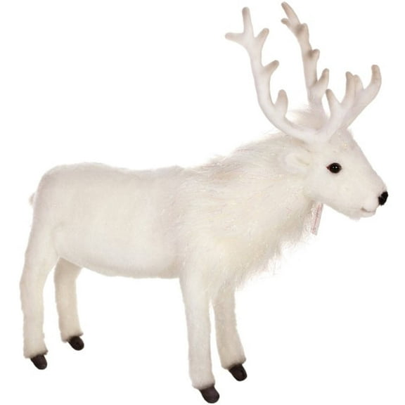 Hansa White Reindeer Plush Toy
