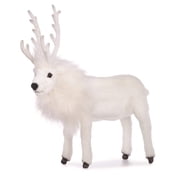 Hansa White Reindeer Plush Toy