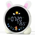 Hansang Alarm Clock for Kids, Ok to Wake Clock with Sleep Training, Rabbit Digital Alarm Clock
