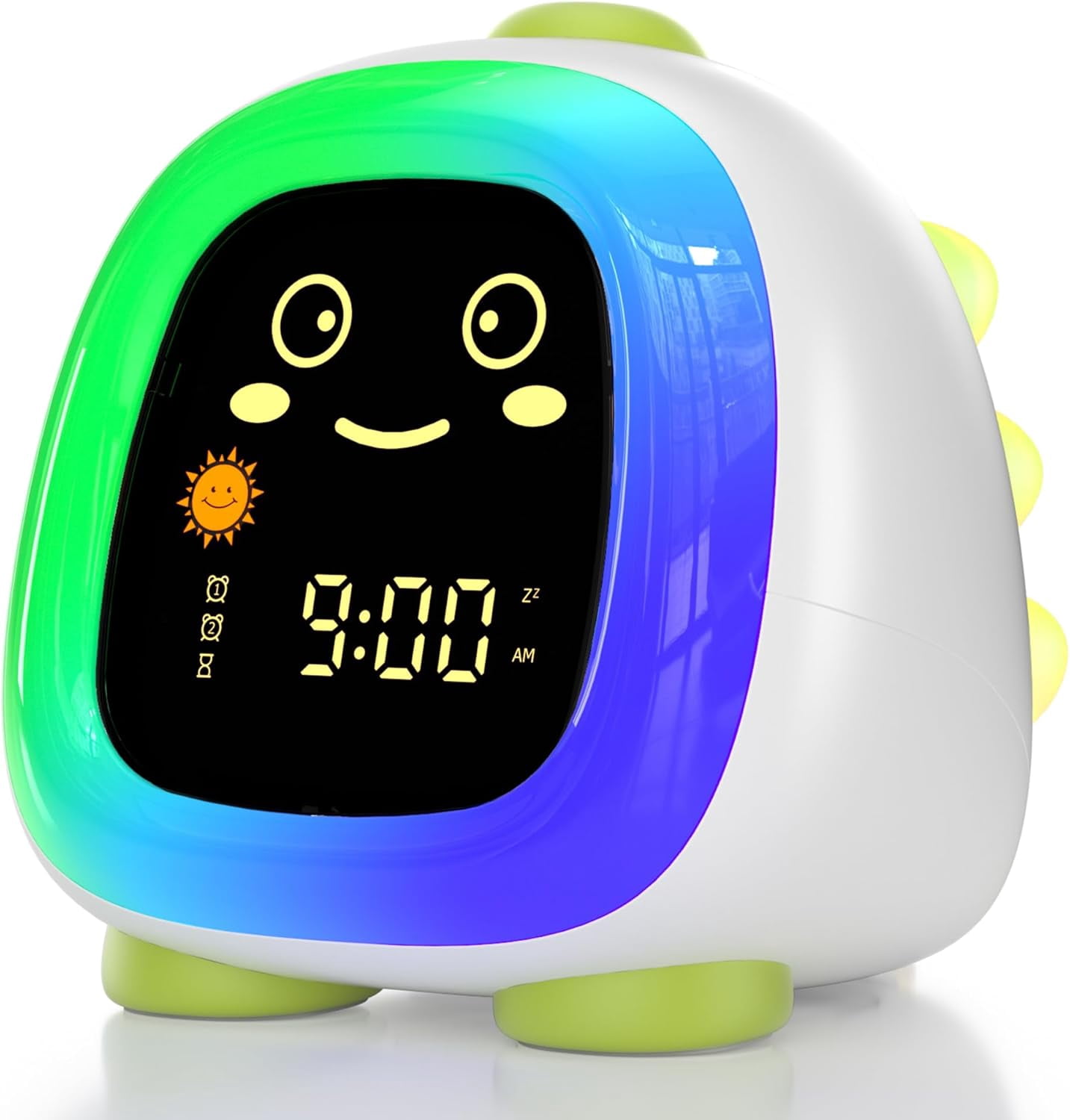 Hansang Kids Alarm Clock with 6 Colors Night Light, OK to Wake Clock ...