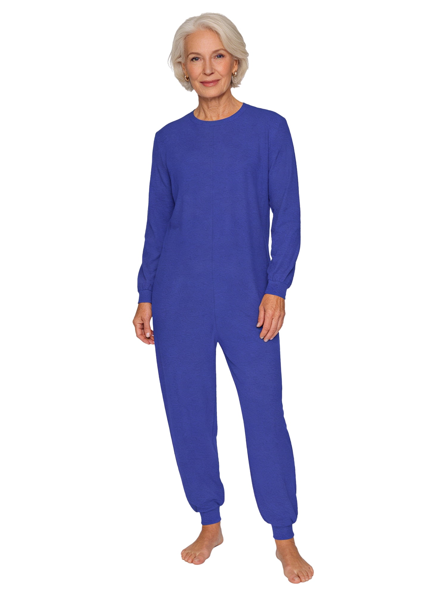 Hansber Back Zip Long Sleeve Jumpsuit Adaptive Clothing for Adult