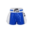 thumbnail image 1 of Hansber Boys Muay Thai Fight Shorts Sequins MMA Kickboxing Grappling Training Bottoms Combat Sport Shorts Blue White 12, 1 of 3